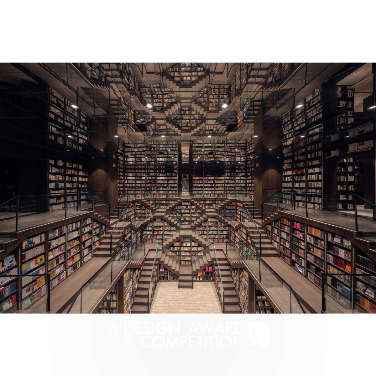Interior Space and Exhibition Design Chongqing Zhongshuge Bookstore by Li Xiang